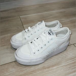 Adida Nizza Platform Shoes - White